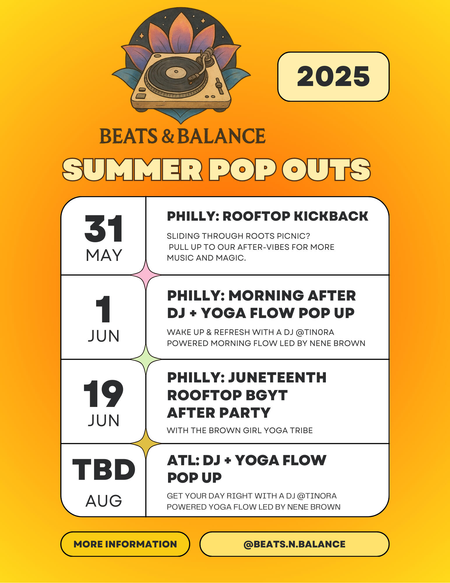 Beats and Balance: Upcoming Summer 2025 Events
